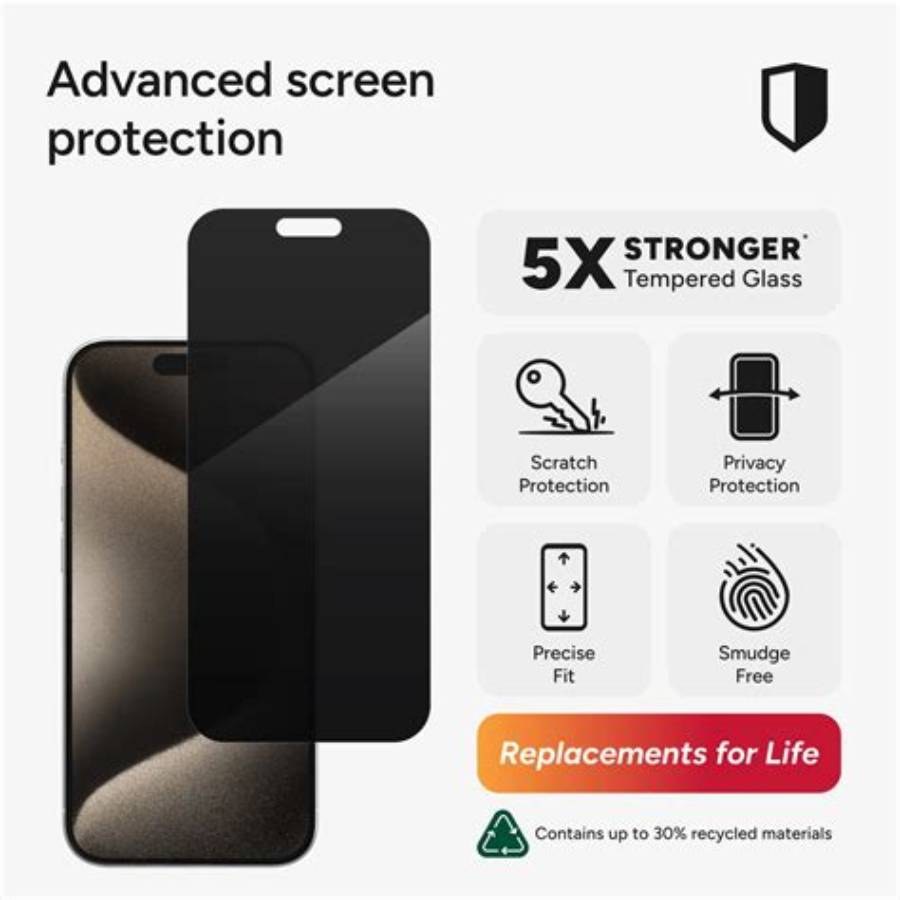 Google Pixel 8a Privacy Glass Protector